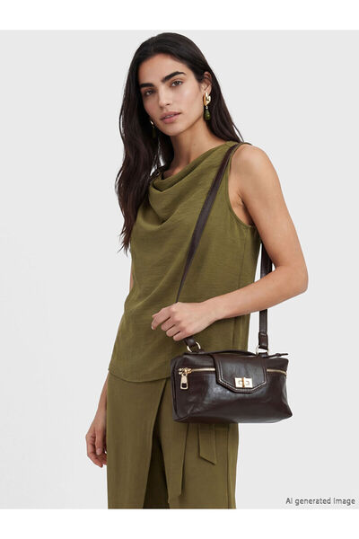 LC Waikiki Ozmarka New Season Leather Look Women's Shoulder Bag