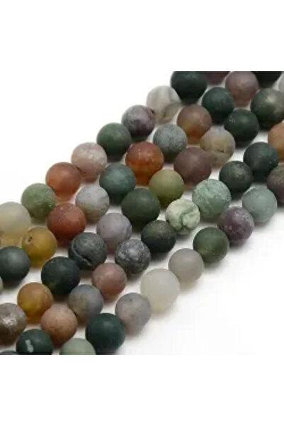 GemSale Mărgele agat indian înghețat 6mm 38cm~60buc