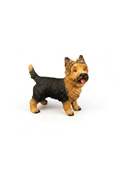 TUFY TOYS SİYAH YORKSHIRE TERRIER KÖPEK FİGÜRÜ- HAYVAN MODEL OYUNCAK