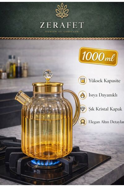 ZERAFET CAM DEMLİK (1000)ml
