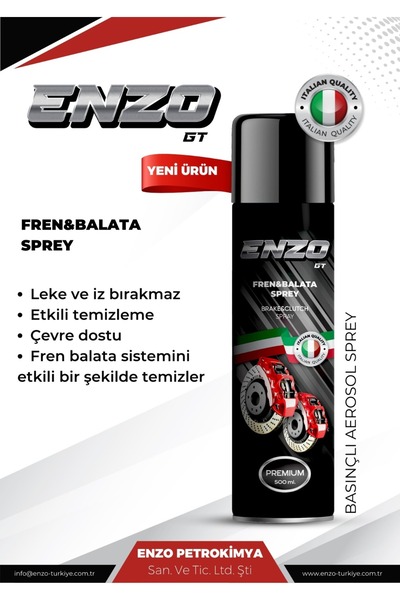ENZO GT Fren Balata Temizleme Spreyi 500 ml