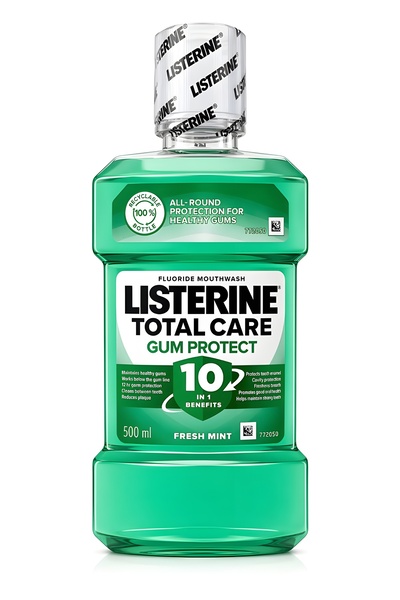 Listerine Total Care,Gum Protect Fresh Mint Mouthwash 500ml
