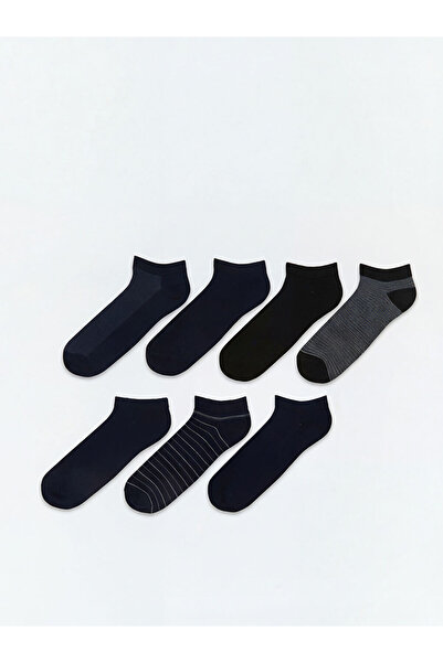 LC Waikiki Sparkling Choices Embroidered Bamboo Men's Bootie Socks 7-Piece fr...