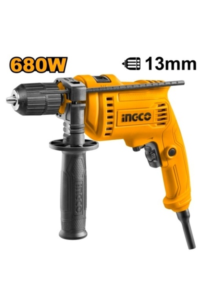 Ingco Κρουστικό δράπανο 680 W με αυτόματο τσοκ