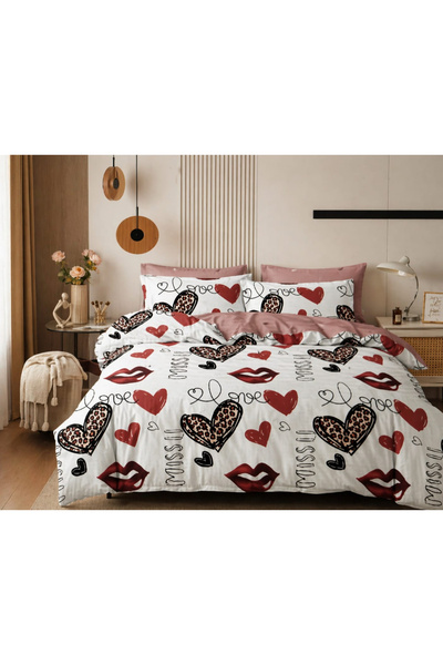 Casa Pucioasa Finet Σετ Παπλωματοθήκης, για 2 άτομα, 4 τεμάχια