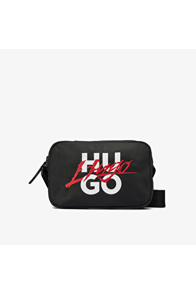HUGO Handwritten2.0 EW C Erkek Siyah Omuz Çantası