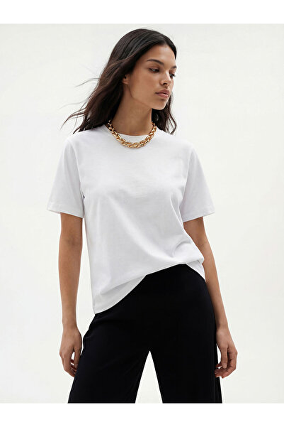 LC Waikiki White Cotton Women's T-Shirt