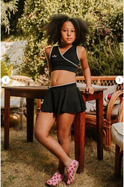 vovido Κοριτσίστικο Σετ Μαύρο Κροπ Τοπ και Πλισέ Φούστα – Κομψό και Αθλητικό ...
