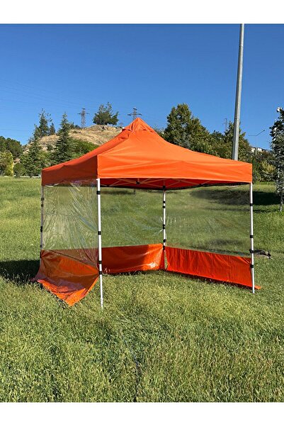 ozbience Şeffaf Katlanır Çardak 3x3 m, Estetik ve Pratik Bahçe Koruma