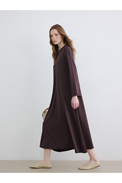 LC Waikiki Yk Plus Farkiyla Crew Neck A-Line Dress