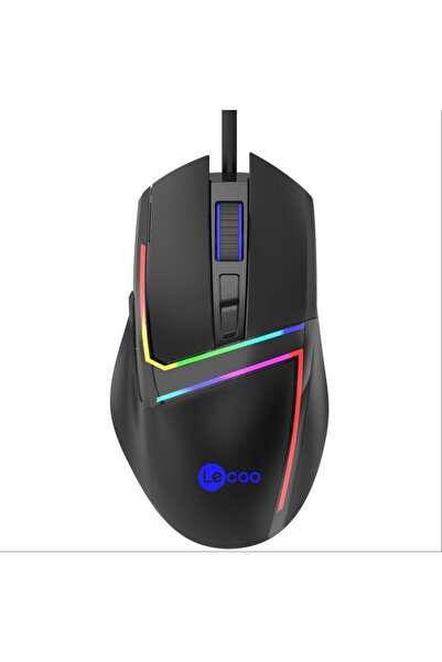 LENOVO LECOO MS106 USB + سلكي 3200 ديسيبل متوحد الخواص + 7 مفاتيح RGB ماوس أل...