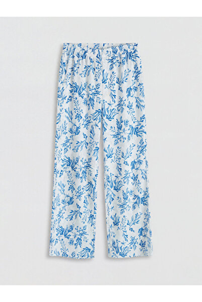 LC Waikiki Vizyon New Season Wide Leg Girls' Patterned Sweatpants