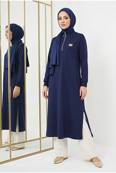 wishne Oşyo Fabric Zippered Long Tunic - Flexible and Form-Fitting
