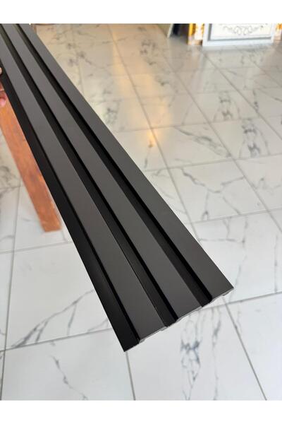 dekor marketim 4 Adet Pvc Polimer Anthracite Duvar Lambiri