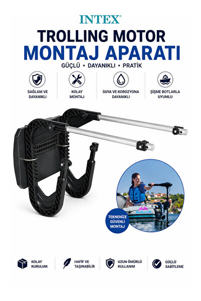 hediyecik İntex Uyumlu Trolling Motor Montaj Aparatı Şişme Bot Motor Kiti – D...