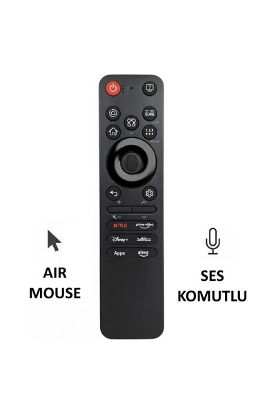 Suntel Lg MR25GA Ses Komutlu Aır Mouse Sihirli Kumanda 55UA84006LB Uyumlu - 2...