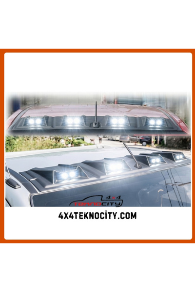 TEKNOCİTY MITSUBISHI L200 2019 SONRASI LEDLİ MOONVİSÖR TAVAN KEBİ BEYAZ LED O...