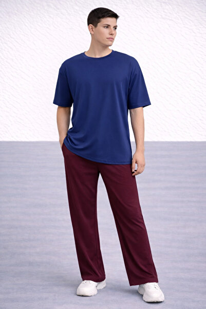 ZAVIXO -ERKEK Oversize Σετ 2 τεμαχίων 100% Βαμβάκι Καθημερινό Άνετο Συνδυασμό...