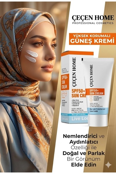 ÇEÇEN HOME (1 Adet) Yüksek Korumalı Güneş Kremi, Nemlendirici Ve Aydınlatıcı ...