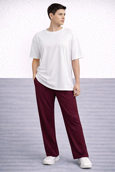 ZAVIXO -ERKEK Oversize Σετ 2 τεμαχίων 100% Βαμβάκι Καθημερινό Άνετο Συνδυασμό...