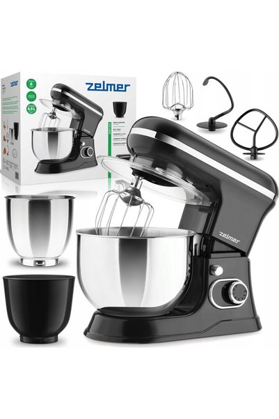 Zelmer ZKR 1355, 1200 W, 6 скорости, Черен