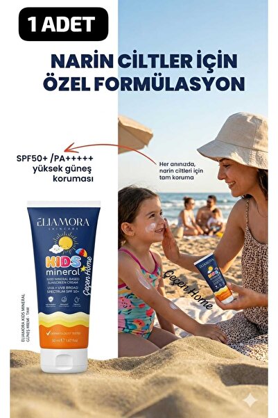ÇEÇEN HOME (1 Adet) Yüksek Korumalı Çocuk Güneş Kremi Hassas Ve Kuru Ciltler ...
