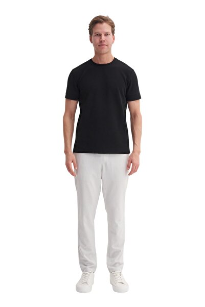 Cazador Slim Fit Ανδρικό Premium Sports Basic Λεπτό T-shirt 42020 Μαύρο