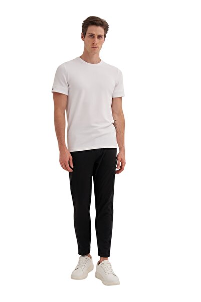 Cazador Slim Fit Ανδρικό Premium Sports Basic Λεπτό T-shirt 42020 Λευκό