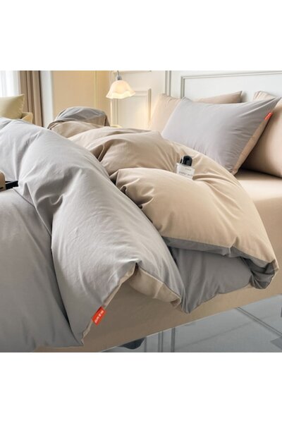 OEM Gray Bedding Set 100% Cotton 200x230
