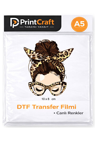 Palo Santo 10x8 cm Modern Kadın Modeli Ütü ile Yapışan DTF Transfer Baskı (A5)