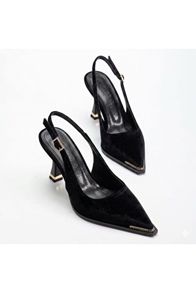 ELEVAM Βραδινά παπούτσια με τακούνι με πέτρινη λεπτομέρεια Γυναικεία στιλέτο