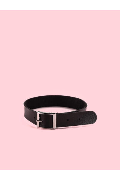 OEM Elegant Leather Choker - Black