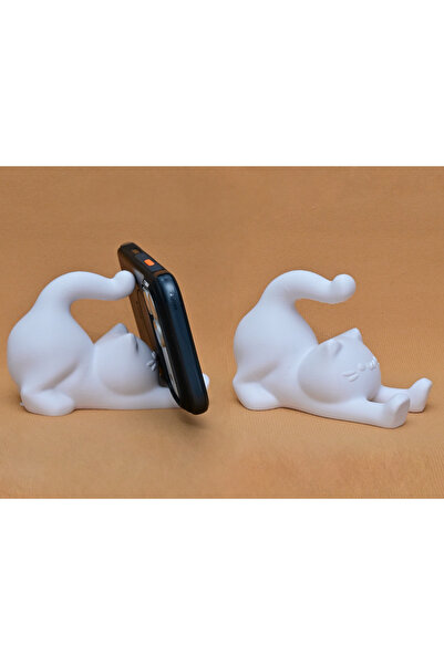 Optik 3D Studio Kedi Telefon Standı