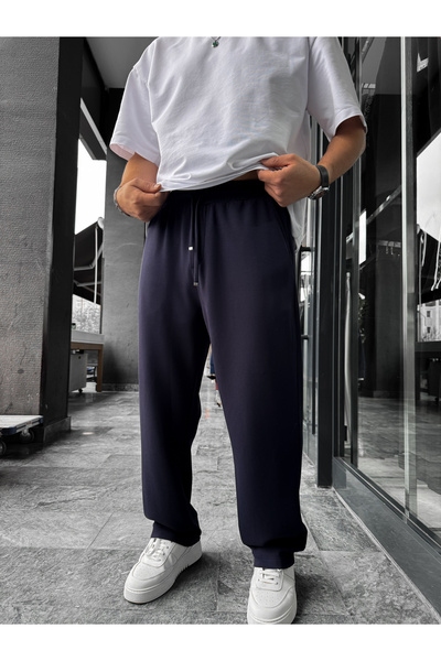 BYBASICMAN Trening larg din Lycra bleumarin LNS-22075