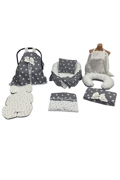 Happy Baby Dikiş Atölyesi 10’lu Babynest Anne Yanı Puset Örtüsü Alt Açma Emzi...