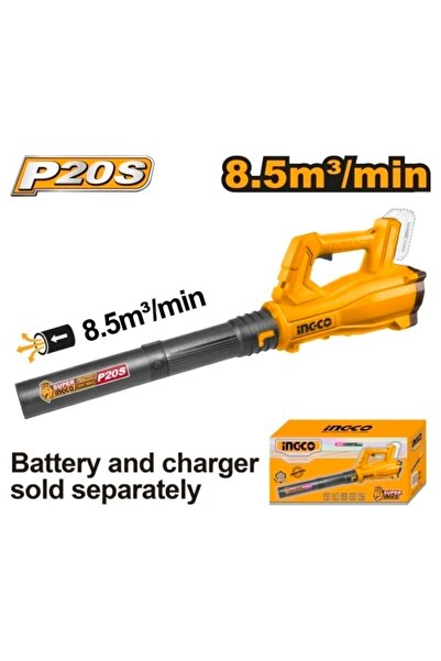 Ingco Φυσητήρας Φύλλων 20 V με Σταθερή Ταχύτητα CABLI 20323