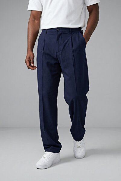 KHAYN ERKEK BAGGY GABARDİN KUMAŞ TEK PİLELİ DÜĞMELİ PANTALON K2052GP