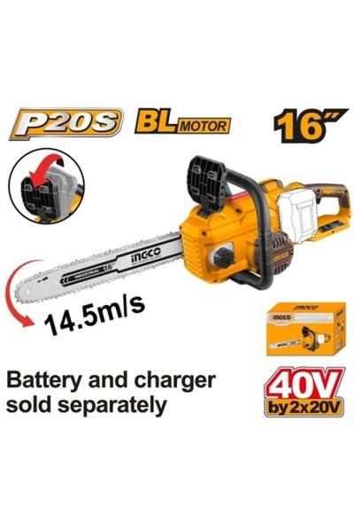 Ingco 40 V BL 16 " Αλυσοπρίονο CGSLI 40168
