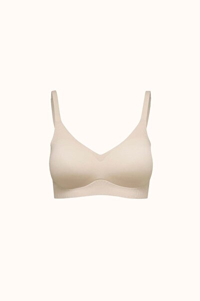 C&City Seamless Laser Cut Padded Bra Without Underwire Cc412 Tan
