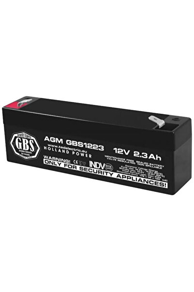 GBS Acumulator AGM VRLA 12V 2,3Ah Dimensiuni 178 x 35 x 60 mm Sisteme Securit...