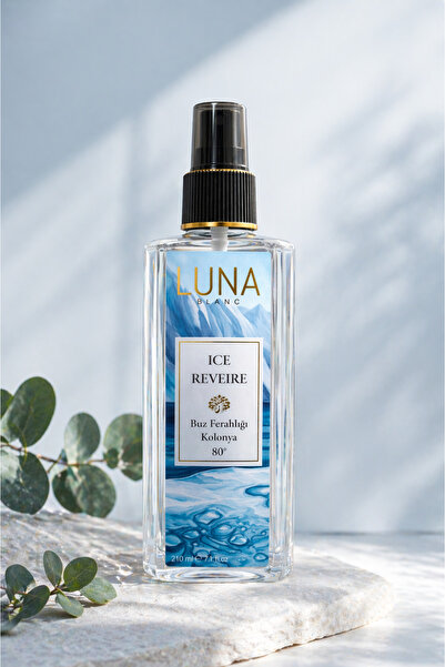 Ice Rêveire Buz Ferahlığı Kolonya 210 ml, Serinletici Ferah 80° Sprey