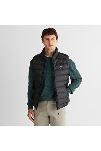 Gant Erkek Siyah Regular Fit Dik Yaka Kaz Tüyü Yelek