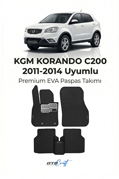 OTOCRAFT KGM Korando C200 (2011-2014) Araca Özel 3D Havuzlu Eva Paspas Tam Se...