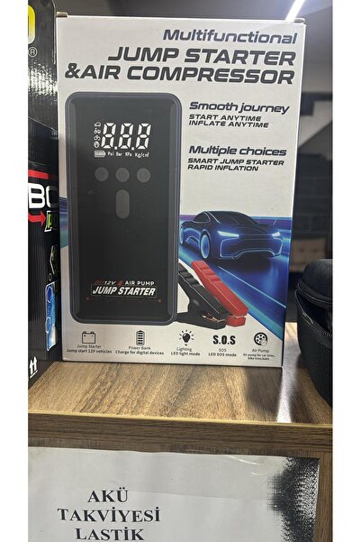 Paleon Multi Function Jump Starter Şarjlı Lastik Şişirme Pompası Akü Takviye ...