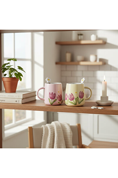 Trim Set 2 Căni Ceramică Multicolor 390 ml