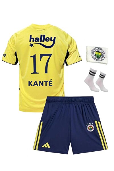 Marka Extra KANTE-17 ^F'ênêrbâhçê 2025/2026 Sezonu SARI RENK ÇOCUK Forması 4 ...