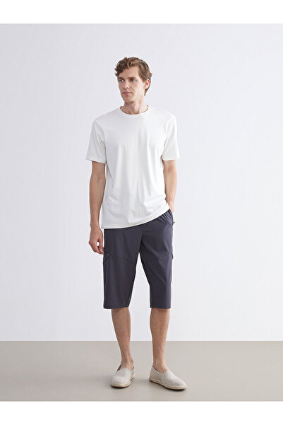 LC Waikiki Nevavm Men's Knee-Length Swim Shorts with Difference in Length