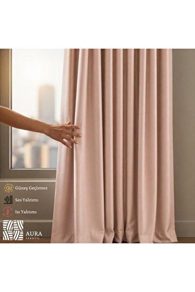 Fluiana Blackout Perde | Pudra Blackout Perde |%100 Karartma Perde|Güneş Geçi...