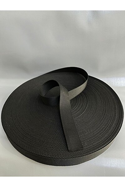 BRANDACIM Çanta Kayışı - Şerit Kolon 10 Metre 3cm - Siyah