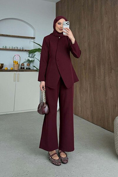 Hazamoda Σετ παντελονιού Inter σε μπορντό χρώμα